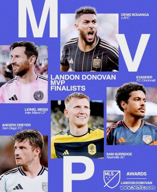 有悬念？好意思职联年度最好球员候选名单：梅西领衔，博安加在列