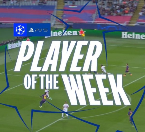 献艺巴萨糊口首个帽子戏法！欧冠官方：费尔明当选本轮最好球员