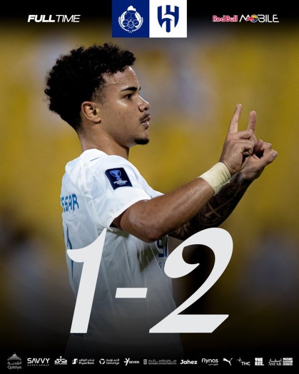 强势！亚冠利雅得月牙客场2-1打败加拉法，四战全胜名次首位