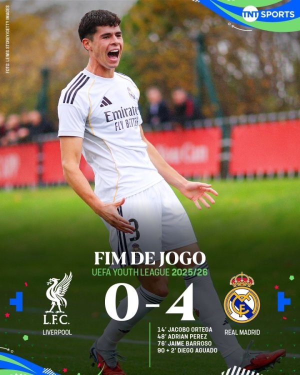 给一队打个样❓后生欧冠：皇马4-0横扫利物浦，首要全面压制