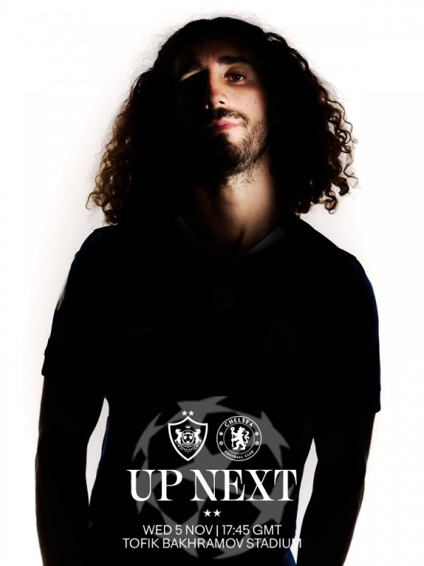 切尔西发布欧冠客战卡拉巴赫海报：库库雷利亚单东谈主出镜