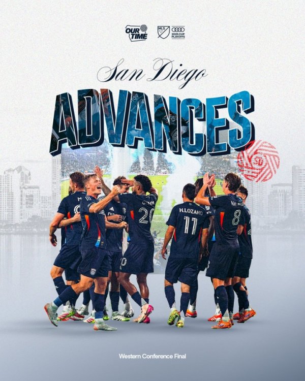 新军够猛！圣迭戈好意思职联首赛季西区第一进西区决赛，阵中有洛萨诺